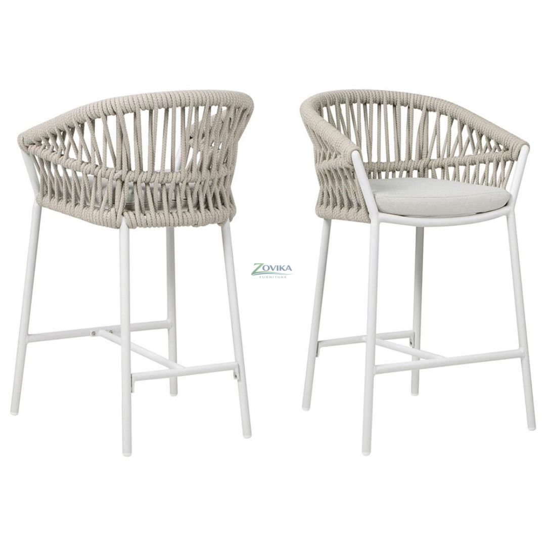 Zovika Helios Braided Bar Chair (Set of 2 Chairs) - Image 4