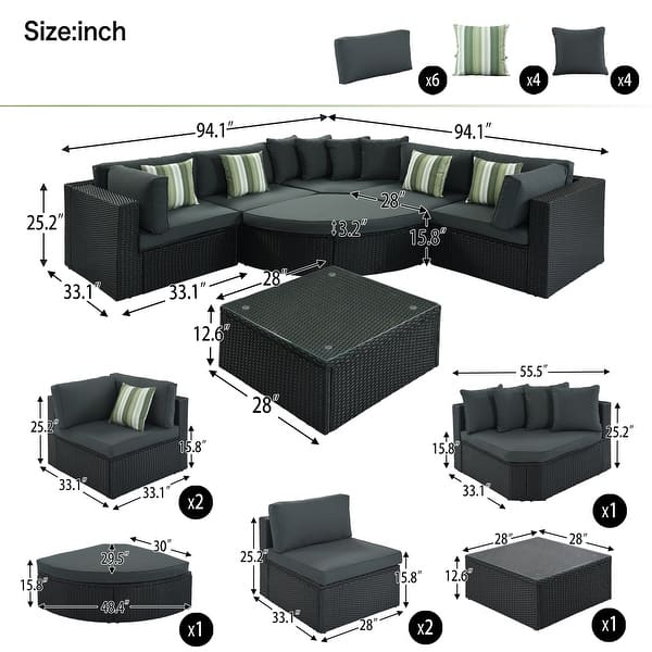Zovika Noma Modular 6-Seater Outdoor Set - Image 14